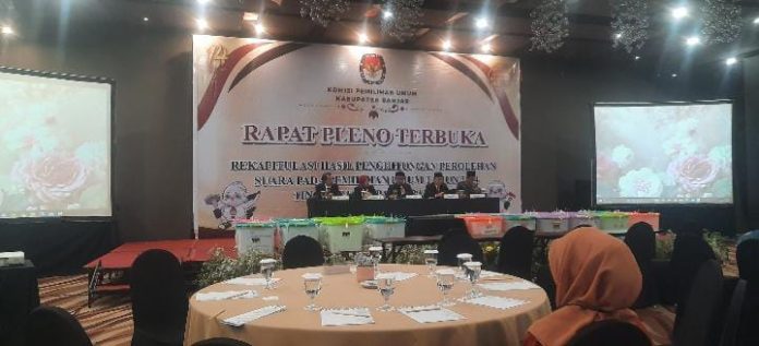 Masih Berlangsung Rapat Pleno Terbuka Rekapitulasi Perolehan Suara