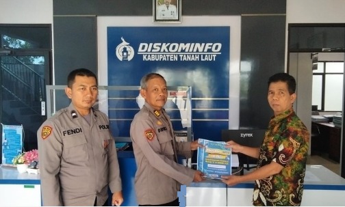 Datangi Diskominfo Dan Disnakerin Polres Tanah Laut Sosialisasi