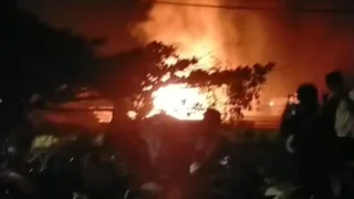 Api Berkobar di Jalan Tembus Mantuil Gang Gandapura Banjarmasin