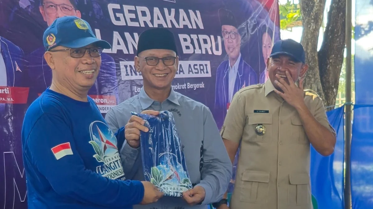 Bupati Rahmat dan Haji Iyan Warnai Aksi Sosial Partai Demokrat Tala di Tengah Penjaringan Ketua