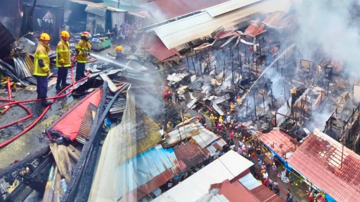 Kebakaran Musnahkan 230 Kios Pasar Sepinggan, Disdag Balikpapan Kaltim Segera Relokasi Pedagang