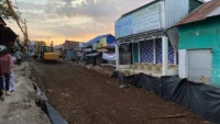 PUPR Kalsel Rampungkan Pengurukan Jalan Ambles di Sungai Lulut Banjarmasin
