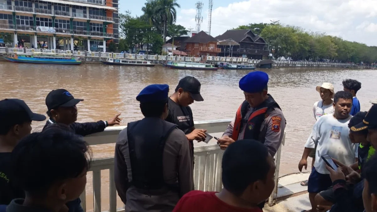 Polisi Selidiki Dugaan Orang Tenggelam di Kawasan Menara Pandang Banjarmasin