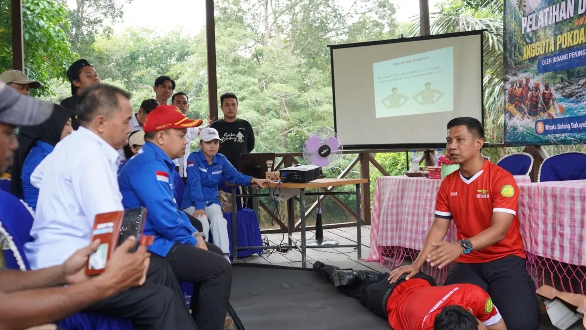 Pokdarwis Balangan Dapat Pembekalan Rescue dari Disporapar
