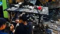 Kebakaran di Pasar Teluk Dalam Banjarmasin Karena Gas 3 kg Meledak