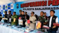 Perlihatkan 5.179 Butir Ekstasi, Polresta Banjarmasin Proses Dua Perempuan dan Satu Pria