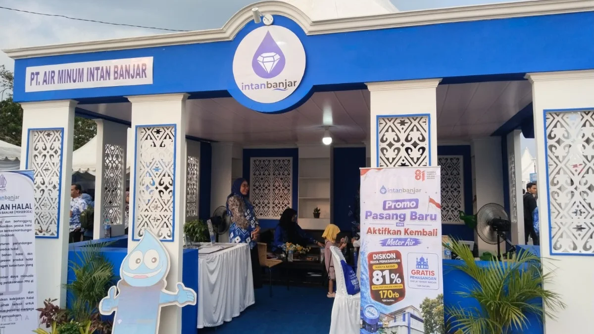 PT Air Minum Intan Banjar Buka Layanan Promo Sambungan Baru di Kalsel Expo 2026