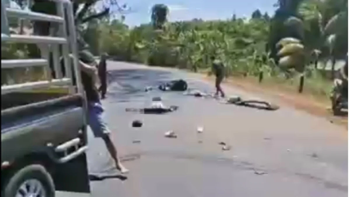 Kecelakaan Maut Pikap Versus Motor di Pelaihari Tewaskan Ibu dan Anak