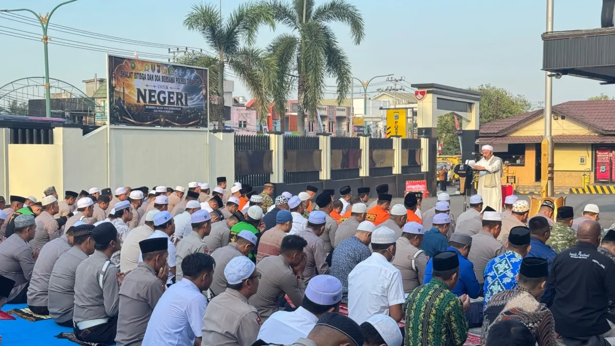 Polres Tabalong Gelar Sholat Istisqa, Ikhtiar Bersama Hadapi Kekeringan