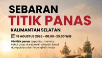 Ada 924 Titik Panas di Kalsel, Berpotensi Kabut Asap