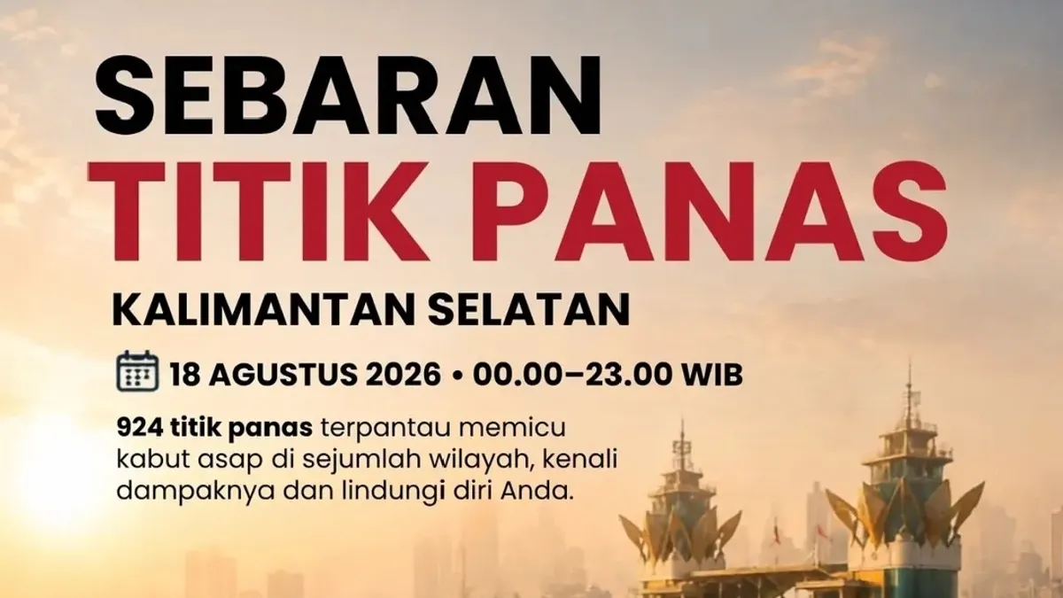 Ada 924 Titik Panas di Kalsel, Berpotensi Kabut Asap
