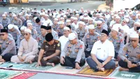 Polres Tanah Laut Gelar Salat Istisqa Bersama Unsur Forkopimda dan Tokoh Agama