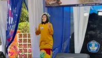 Puluhan Anak Ikuti Lomba Bapandir Bahasa Banjar di Kantor Disdik Banjar