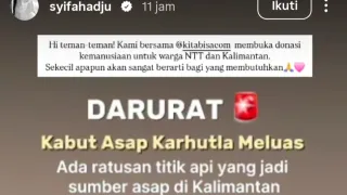 Syifa Hadju Posting Video Karhutla Kalimantan di Saat El Rumi Diterpa Isu Pelecehan