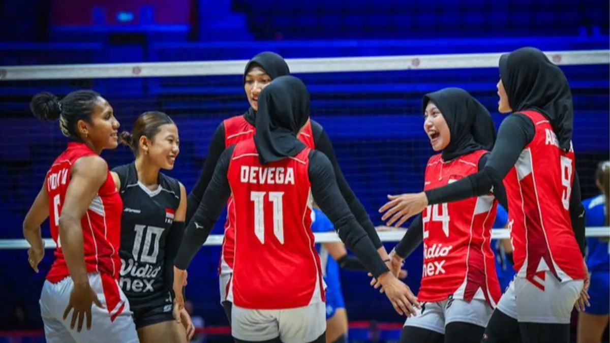 Awalan Positif Pasukan Muda Indonesia, Timnas Putri Taklukkan Kazakhstan di Voli Asia