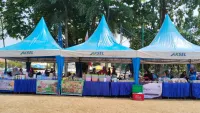 Sepi Pembeli Tak Jadi Penghalang, UMKM HUT ke-76 Banjar Pilih Saling Berbagi Dagangan