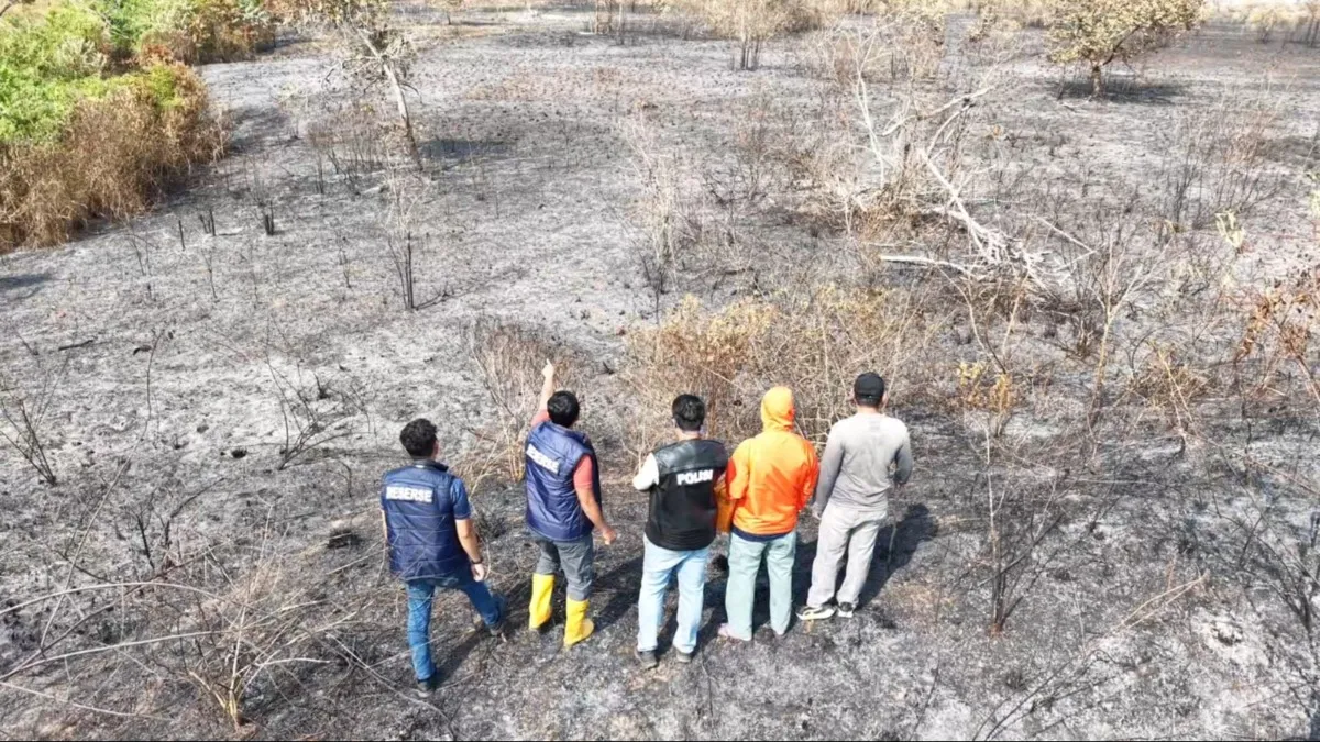 Selidiki Kebakaran Lahan di Tambang Ulang, Polres Tanah Laut Kumpulkan Bukti dan Periksa Lokasi