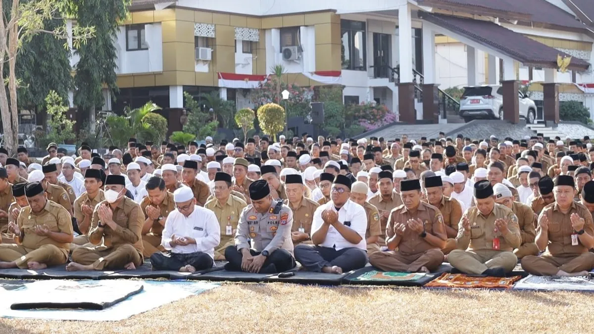 Antisipasi Dampak Kemarau dan Karhutla, Pemkab Tanah Laut Gelar Shalat Istisqa Hingga Berbagi Masker