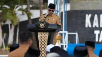 Tersedu Saat Sambutan, Bupati Tanah Bumbu Andi Rudi Latif Berdoa Segera Hujan