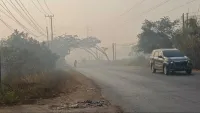Kabut Asap Kembali Selimuti Banjarbaru, Kategori Udara Sudah Berbahaya