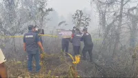 Polres Banjarbaru Selidiki Karhutla di Jl Bandara Syamsudin Noor, Polisi Olah TKP 6 Lokasi