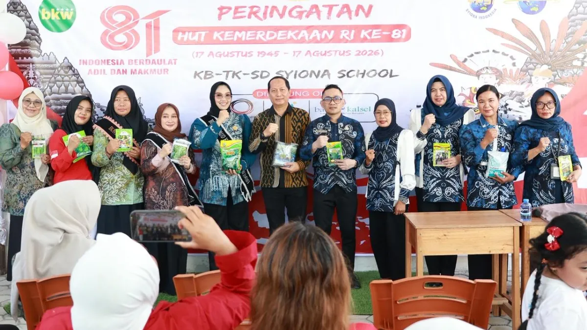 Bunda PAUD Tanah Bumbu Kenalkan Sayuran kepada Anak dan Pola Makan Sehat Sejak Dini di