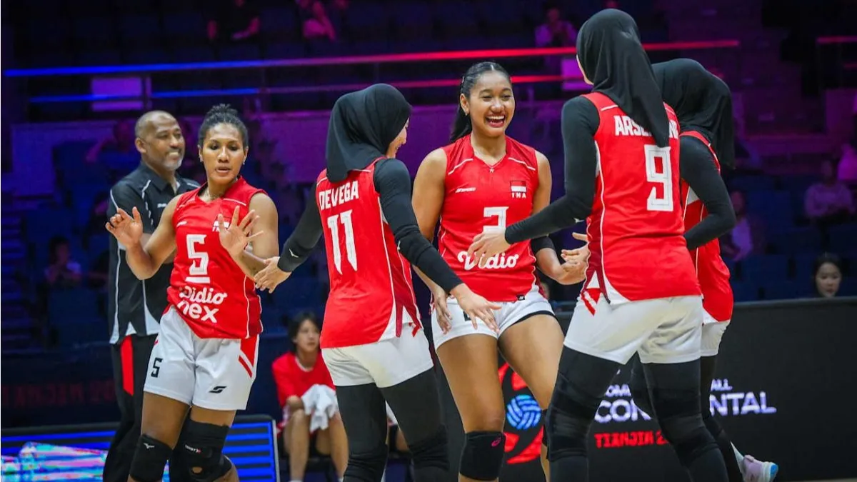 Live AVC 2026 Hari Ini: Mampu Kalahkan Iran, Timnas Voli Putri Naik 3 Tingkat