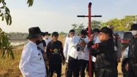 Polda Kalsel Uji Pipa 2 Meter untuk Padamkan Api di Lahan Gambut, 50 Unit Disiapkan