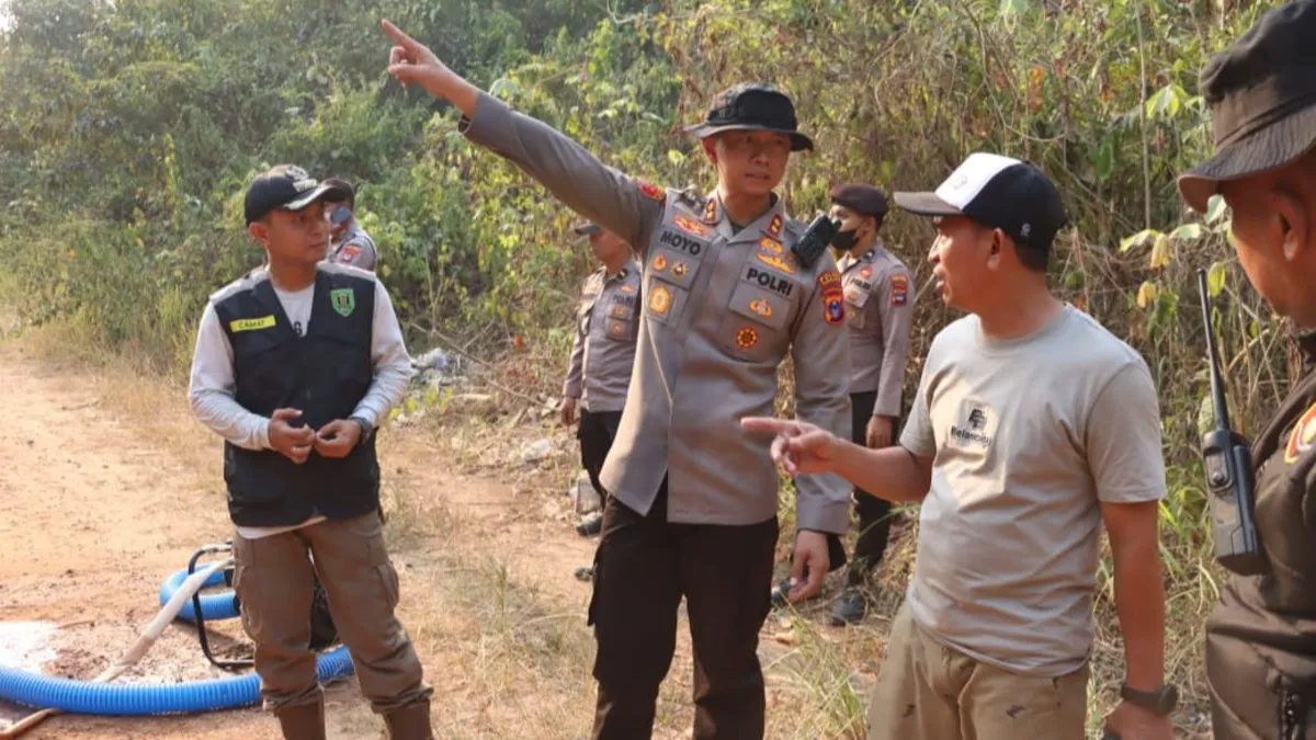 Setengah Hektare Lahan Desa Masukau Terbakar, Kapolres Tabalong Siap Tangani Karhutla