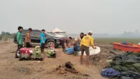 Dinas PUPR Kalsel Pompa Air 24 Jam untuk Penanganan Karhutla Ring 1 Bandara Syamsudin Noor