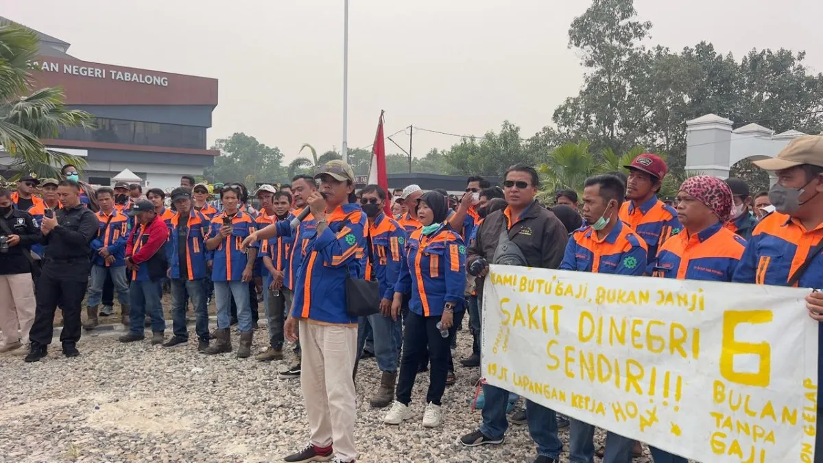 Eks Karyawan PT BBP Kembali Demo Kejari Tabalong, Tuntut Kepastian Gaji 6 Bulan yang Tertunggak