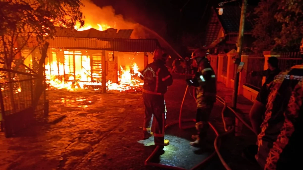 19 Warga Kabupaten Banjar Terdampak Kebakaran, Tujuh Rumah di Belakang SPBU Gambut Hangus