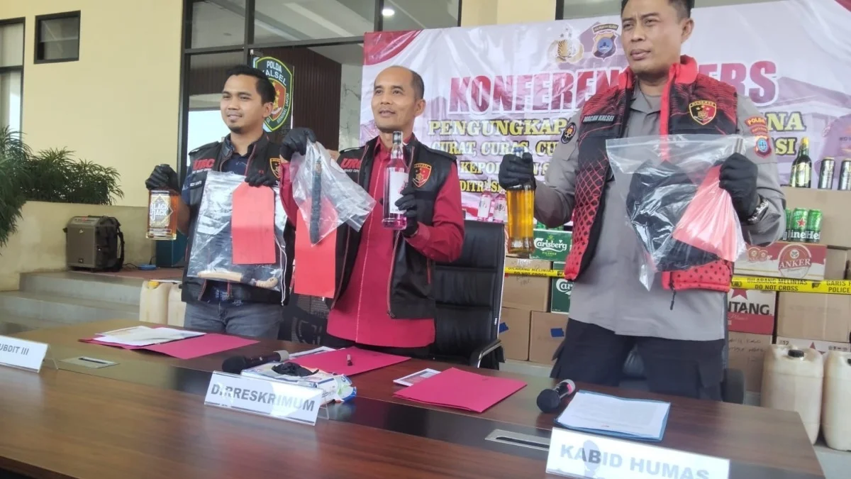 2.574 Miras Ilegal Disita Polda Kalsel, Dijual di Kafe-Kafe Kecil