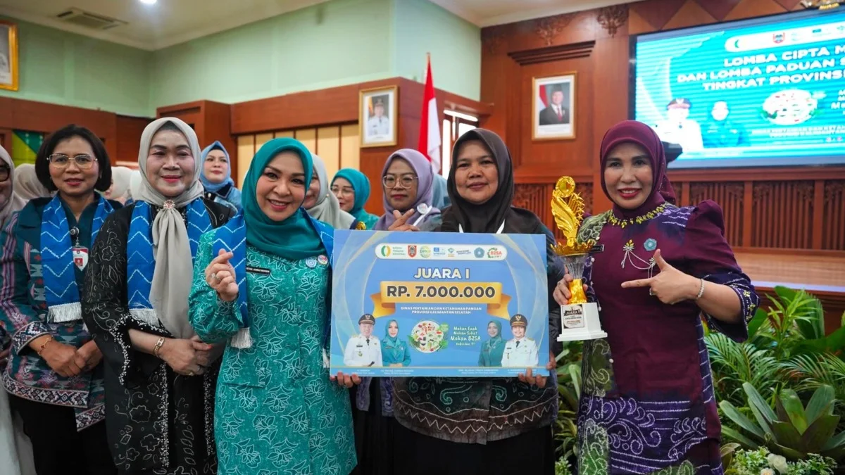 Balangan Juara 1 Lomba B2SA Kalsel, TP PKK Desa Putat Basiun Andalkan Pangan Lokal
