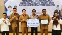 BUMDes Sumber Mas Desa Masingai I Kecamatan Upau Tabalong Raih Juara II Tingkat Provinsi