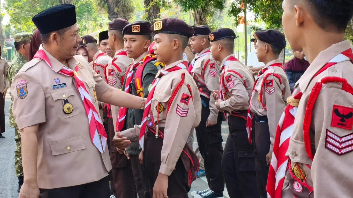 Bupati Samsul Rizal Lepas 49 Pramuka HST ke Jambore Nasional XII 2026 di Cibubur