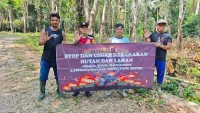 Cegah Karhutla, Polres Tabalong Ajak Warga Tidak Membuka Lahan dengan Cara Dibakar
