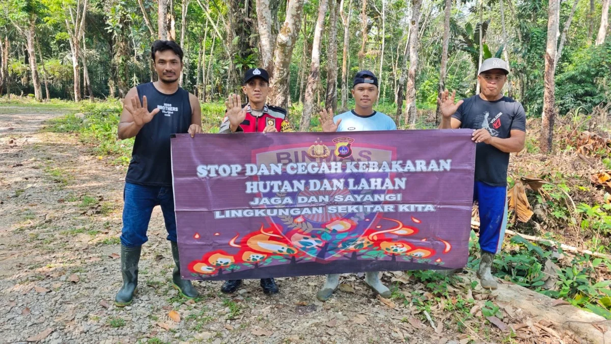 Cegah Karhutla, Polres Tabalong Ajak Warga Tidak Membuka Lahan dengan Cara Dibakar