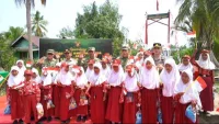 Dapat Jembatan Perintis Garuda, Murid SD di Basirih Selatan Banjarmasin Senang Mudah ke Sekolah