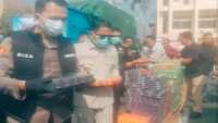 Polresta Banjarmasin Musnahkan 16 Ribu Bungkus Rokok Ilegal, Diselundupkan dari Surabaya