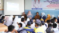 Gatriwara Tanah Bumbu Ajak Pelajar SMPN 5 Simpang Empat Bijak Gunakan Media Sosial