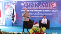 Kapolres Tanah Laut Bagikan Pengalaman Siber dan Misi PBB Saat Pembekalan Mahasiswa Baru Politala