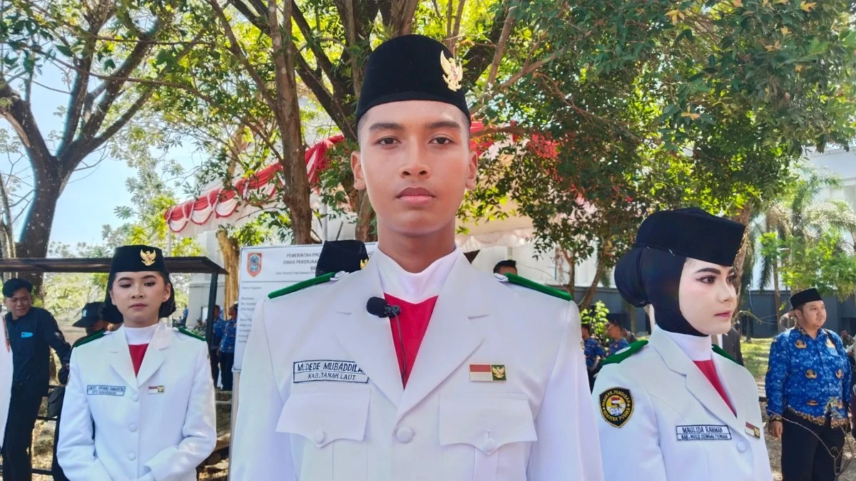 M Dede Mubaddilah, Remaja Asal Tanah Laut Jadi Danton Pasukan Paskibraka Kalsel
