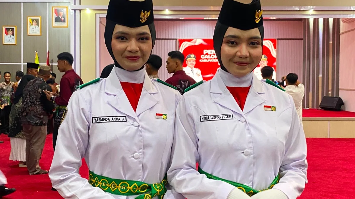 Mengenal Dua Pembawa Baki Paskibraka HST, Nidha dan Yasmin dari MAN 1