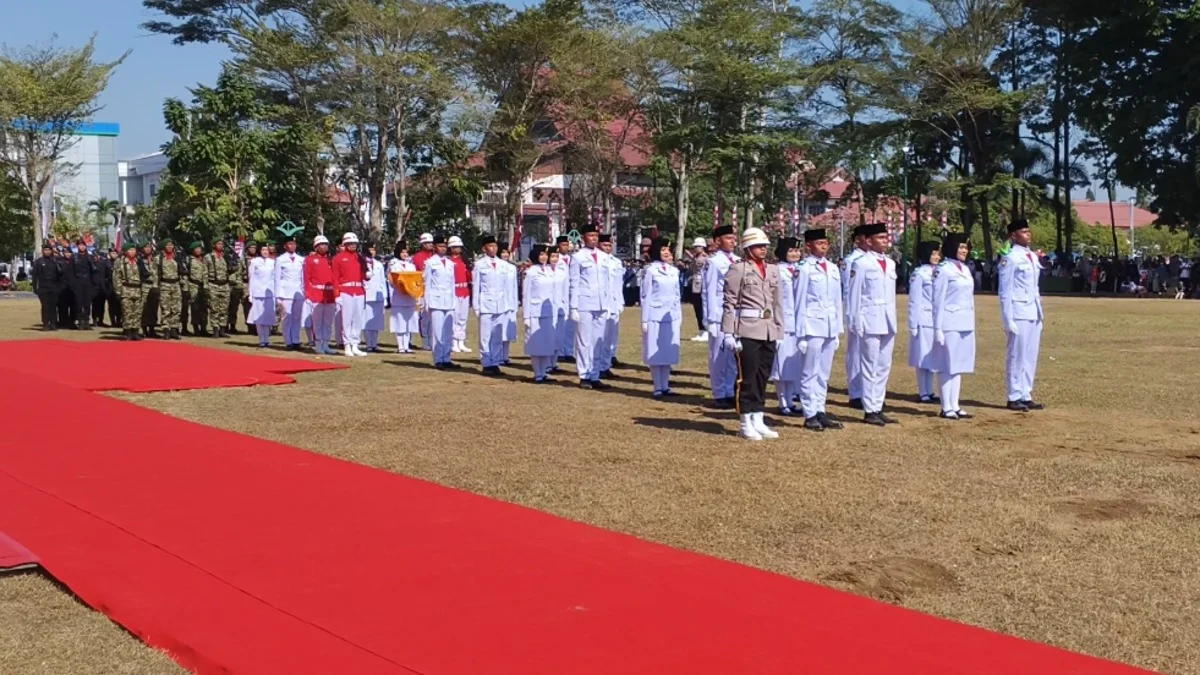 Paskibraka Banjar Sukses Kibarkan Bendera, Danton dan Pembawa Baki Ungkap Rasa Gugup Jalankan Tugas