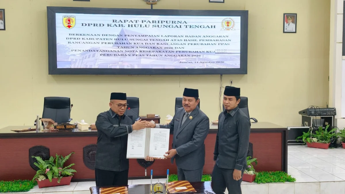 Pemkab dan DPRD HST Sepakati Perubahan KUA-PPAS 2026, Jadi Dasar Penyusunan Perubahan APBD