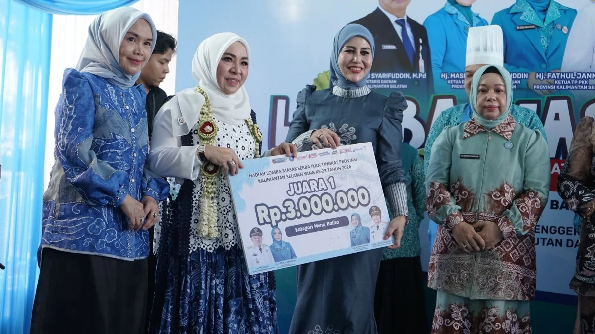 PKK HST Raih Juara 1 Menu Balita dan Juara 3 Kudapan di Lomba Masak Kalsel