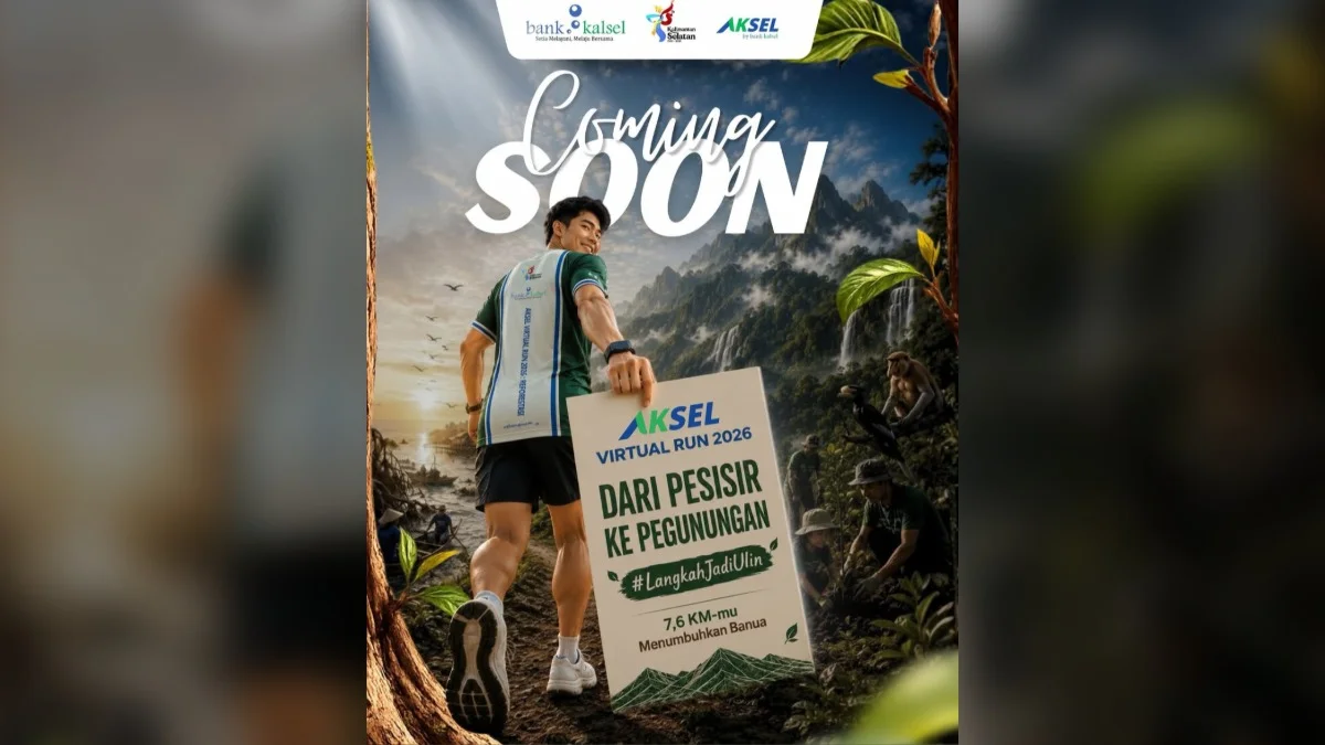AKSEL Virtual Run 2026 dari Bank Kalsel Kembali Digelar, Tanam Pohon Ulin di Tahura