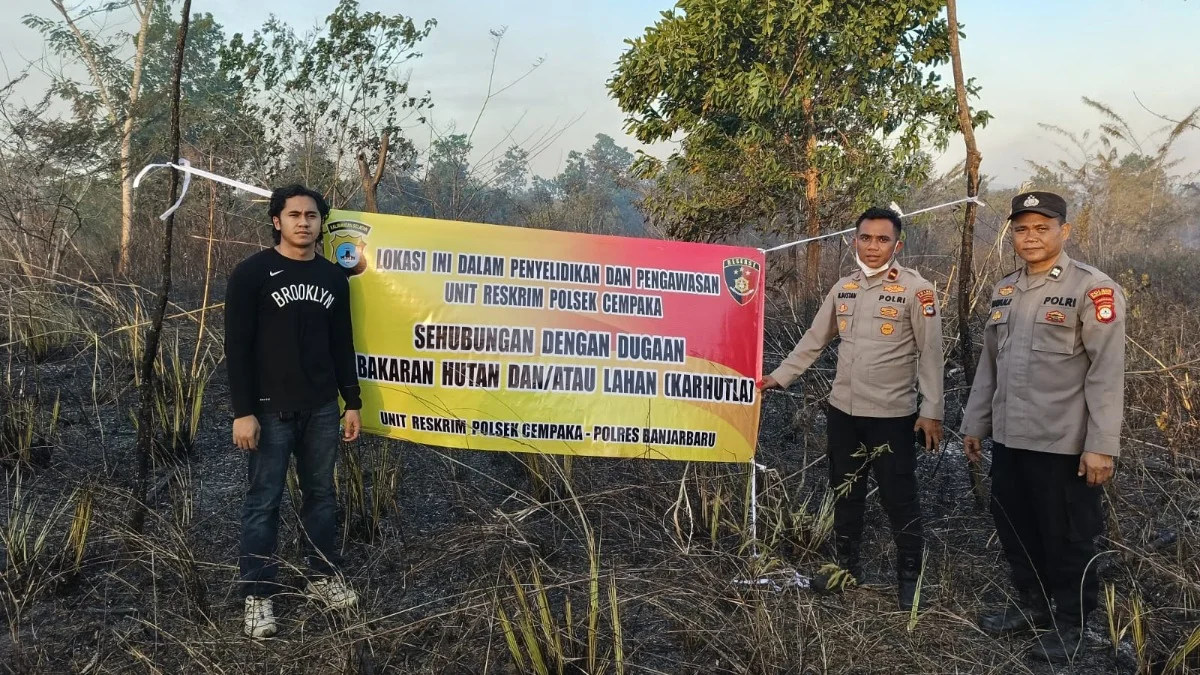 Polisi Dalami Dugaan Unsur Kesengajaan, Karhutla Cempaka Bakar 10 Hektare