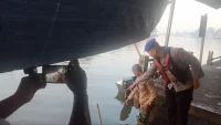 Orang Diduga Tenggelam di Sungai Martapura Kawasan Pasar Lima Banjarmasin